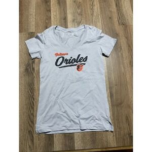 Genuine Merchandise Shirt, Women's Size XS, Gray, V-neck, Baltimore Orioles NBA
